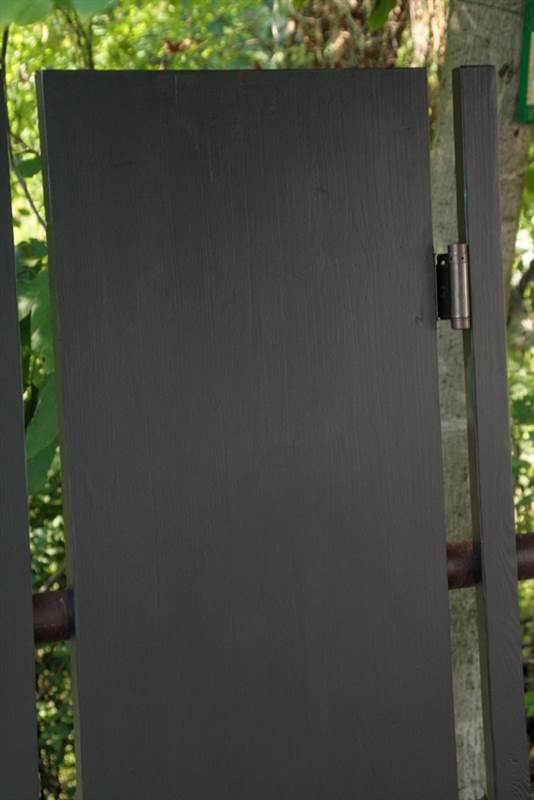 Porta A Battente Stile Saloon In Legno Massello | Con Cerniere A Chiusura Automatica | Personalizzabile In Dimensioni E Colore - Foto 3