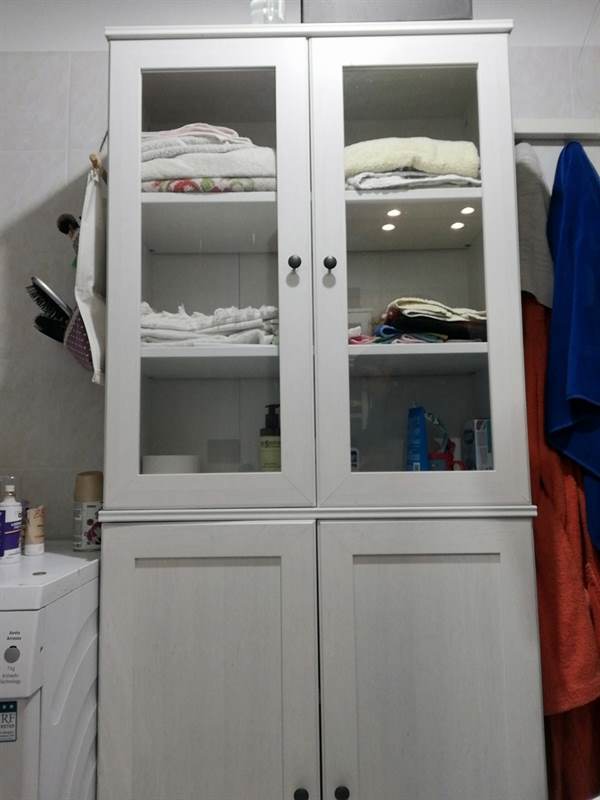 Vendo credenza bianca usata ma pari Mobili Libreria a Prato